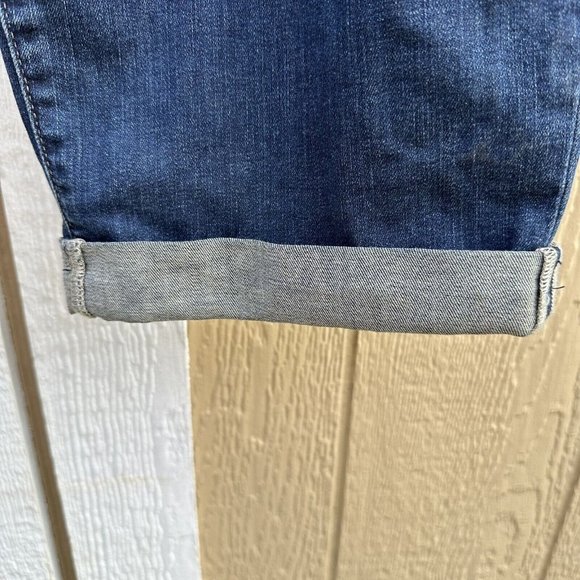 NYDJ Boyfriend Jeans LiftxTuck Embroidered Patches Cuffed Women’s Plus Size 24W - Picture 9 of 14